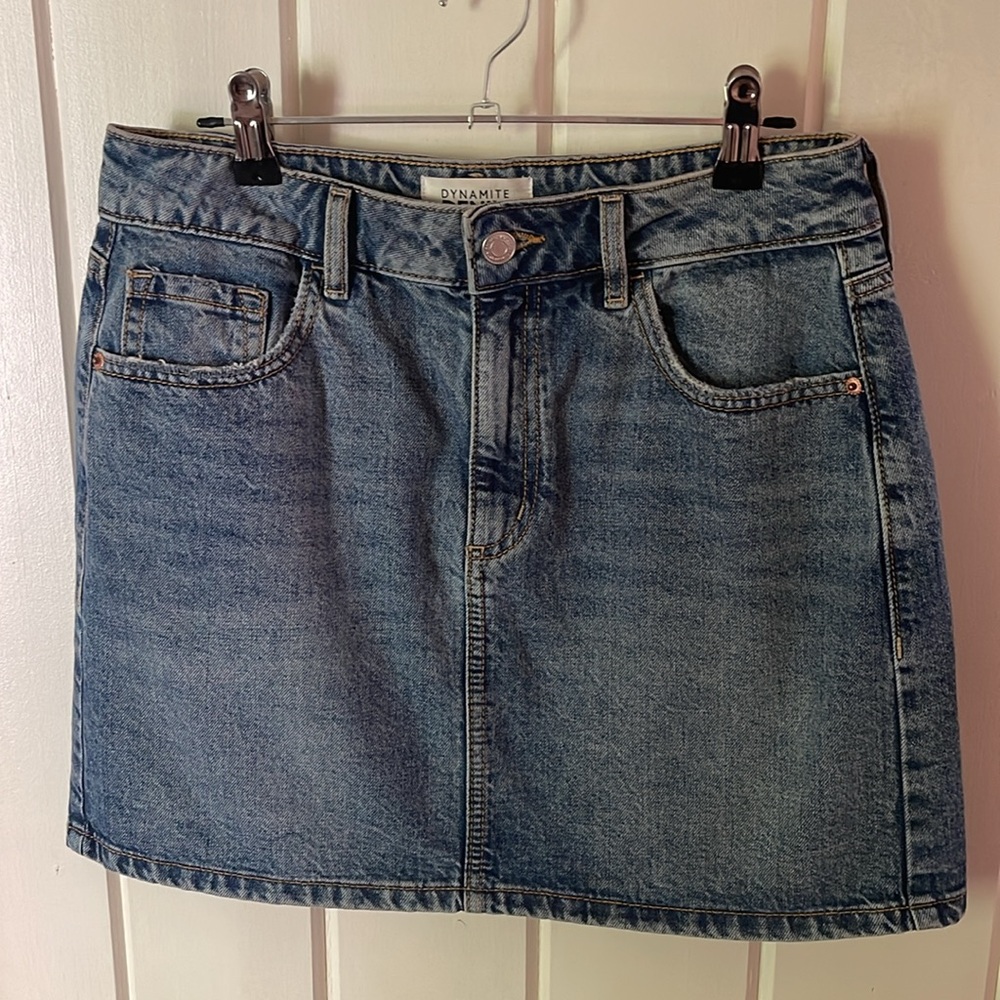 Dynamite, mini denim skirt excellent condition - Picture 3 of 5